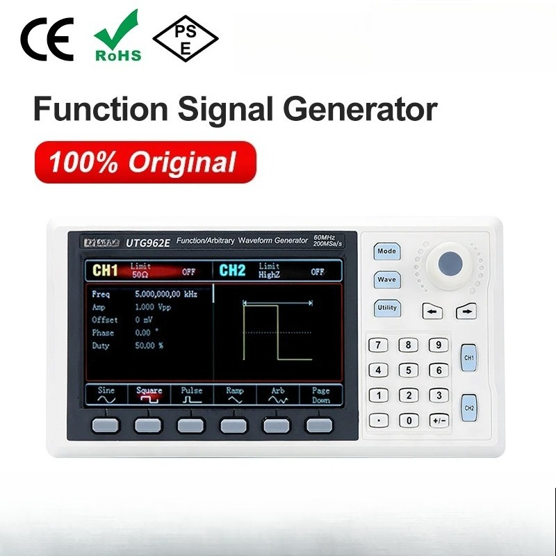 Dual Channel Arbitrary Waveform Function Generator 60Mhz - Fonksiyon Sinyal Jeneratörü UTG932E UTG962E 30Mhz
